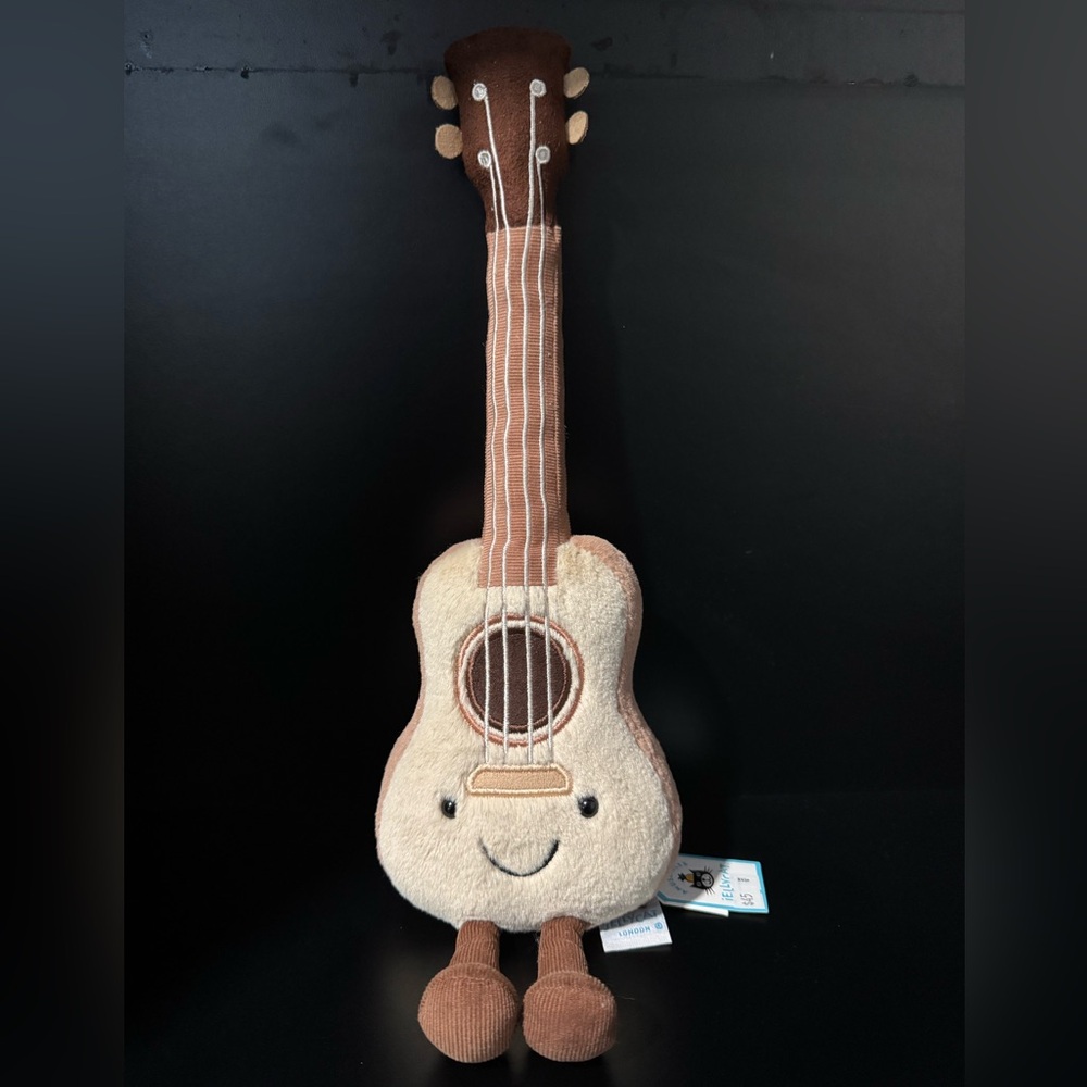 Jellycat Amuseables Ukulele RARE 16” Limited Collectable Great Gift NWT